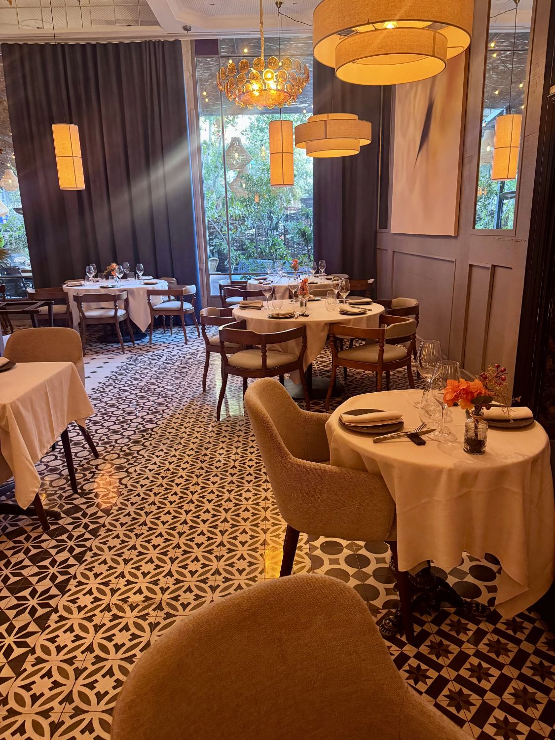 Private dining room prepared in Barcelona